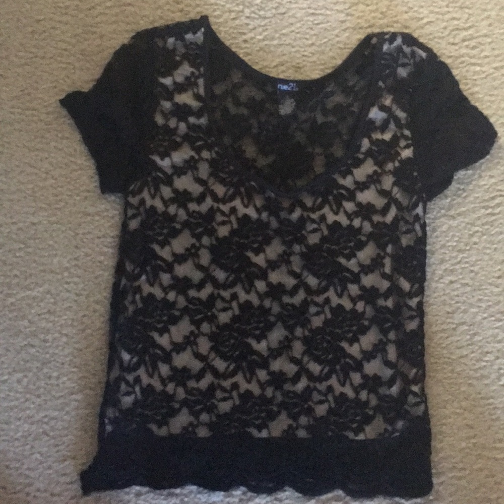 Rue 21 black sexy top